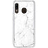 White Marble Galaxy A20 Clear Case